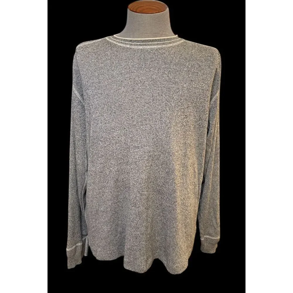 Polo Ralph Lauren Sweater Sz. XXL Long Sleeve Pullover Gray/Cream